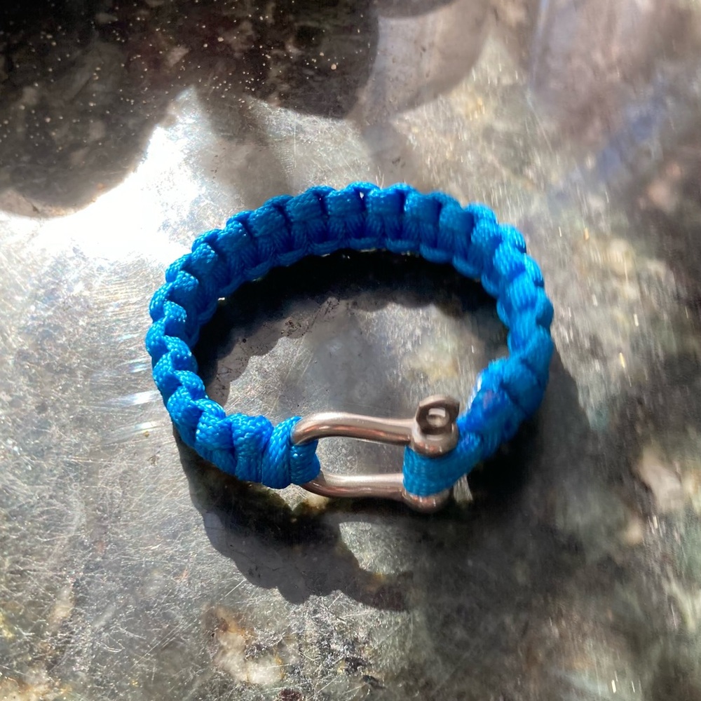 Homemade cobra weave bracelet